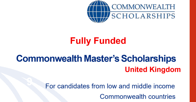 Commonwealth UK Scholarship 2022 – Fully Sponsored